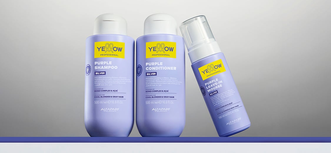 Yellow Professional Silver Hair Products for Blonde and White Hair